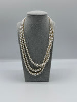 Three Row Pearl Necklace