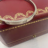 Cartier White Gold Love Bangle Size 18