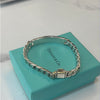 Tiffany & Co. Curb Cuban Link 8.25 inches Sterling Silver Bracelet