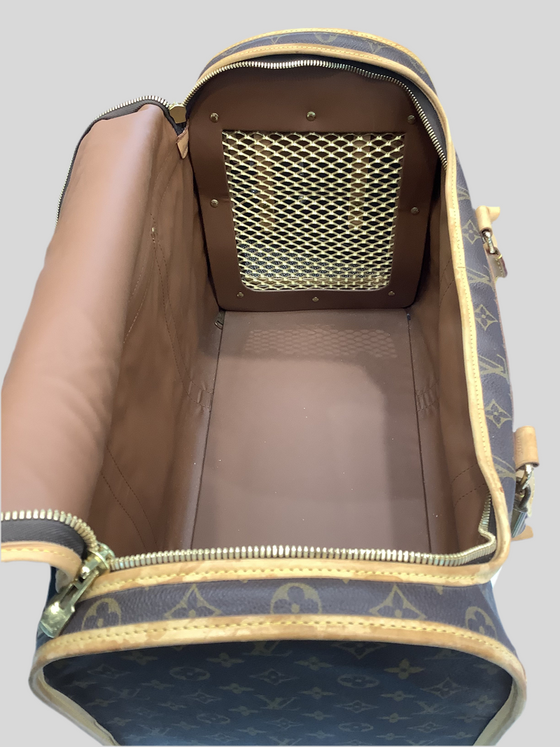 louis vuitton dog stroller Louis Vuitton 2001 Monogram Sac Chien Pet Carrier 40