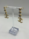 Chanel Gold Plated Drop Earrings
