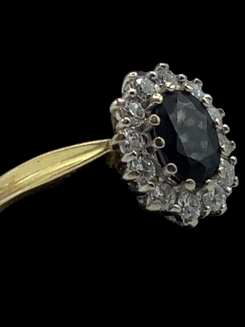 Sapphire and Diamond Ring