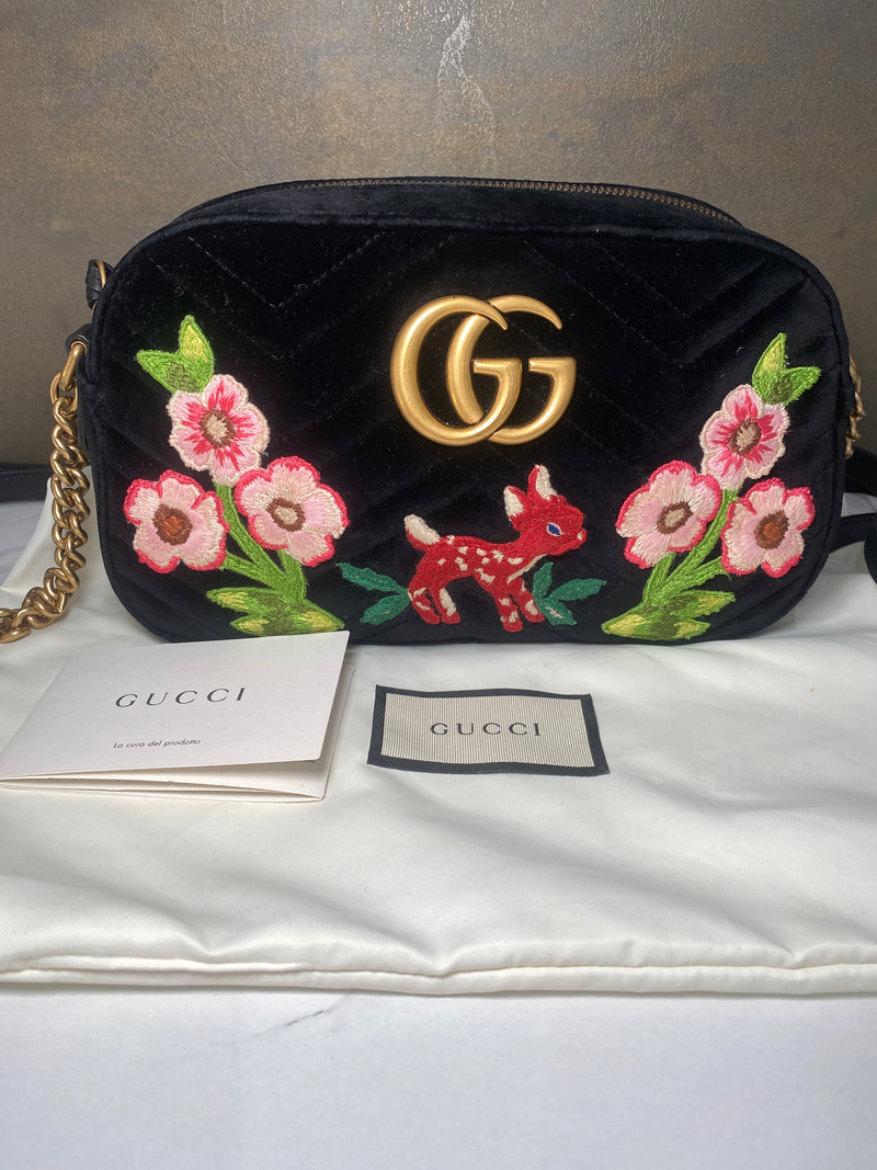 Gucci Marmount Velvet Crossbag