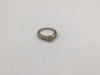 18ct Ladies White and Yellow Gold Diamond Trilogy Ring