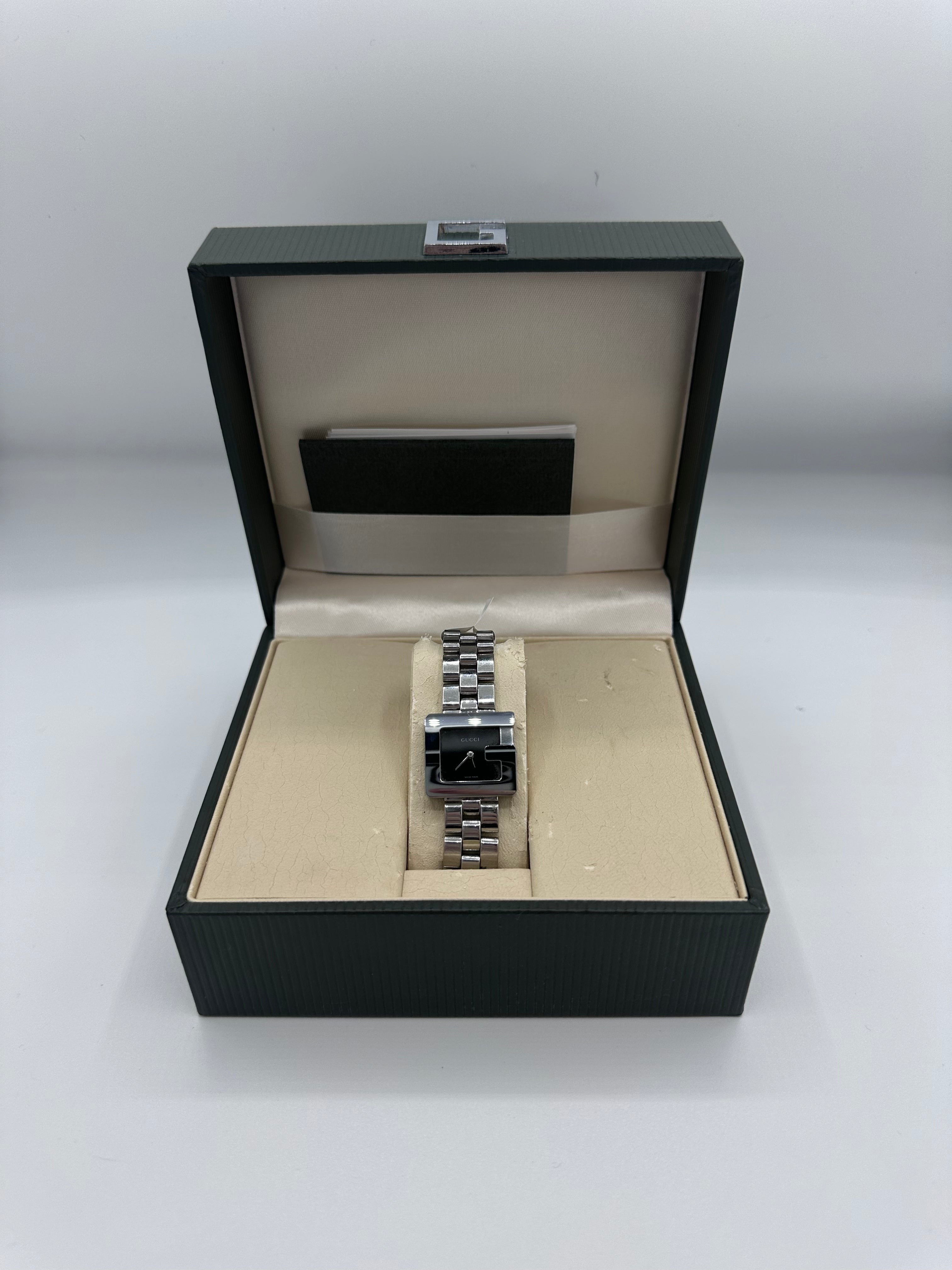 Gucci G Watch 3600L SS Ladies Quartz Black dial – Elite HNW - High