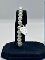 Tiffany & Co. Pearl Bracelet With Heart Charm