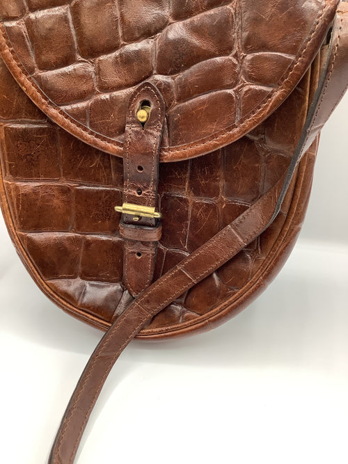 Mulberry Leather Crossbody Handbag