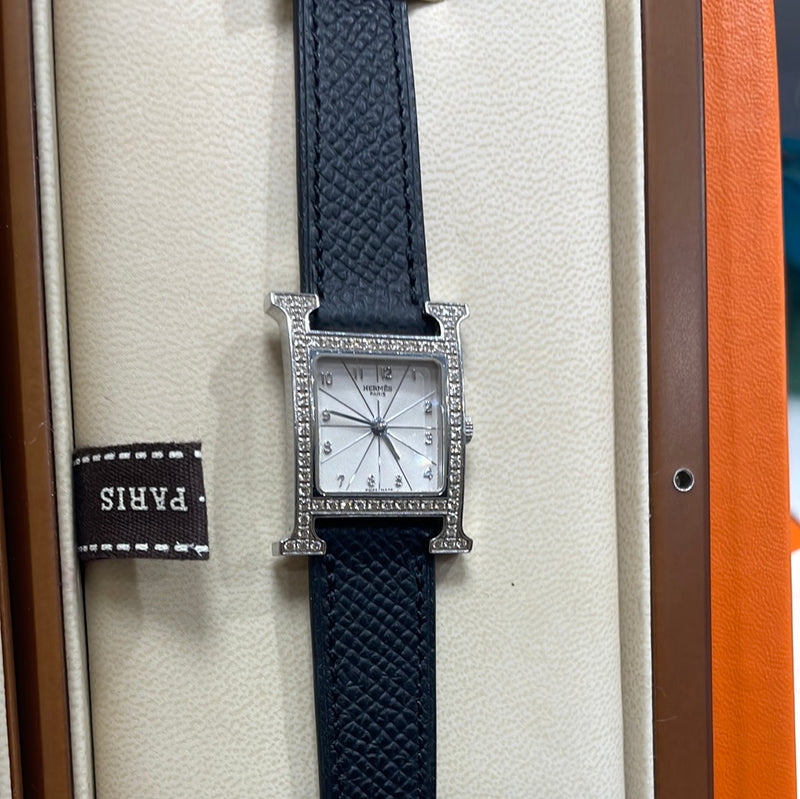 Hermes Heuer H Factory Diamond set Watch