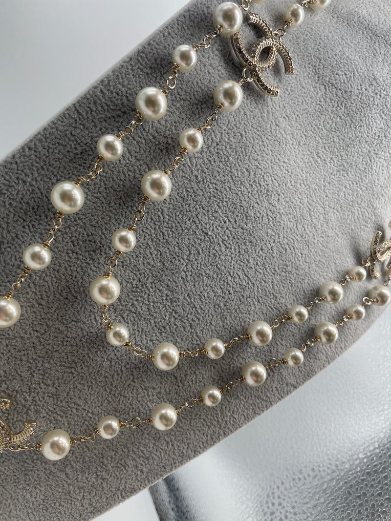 Authentic Chanel Faux Pearl Charm | Reworked Gold 16-18