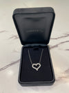Tiffany & Co Platinum and Diamond Heart Necklace and Pendant