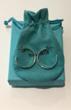 Tiffany & Co 925 Open Hoop Earrings