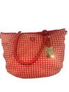 Helen Kaminski Woven Leather Tote – Pink &amp; Red Checkerboard