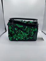 Loewe Green Sequin Handbag
