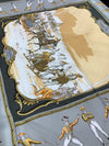 Hermès “Les Plaisirs du Froid” silk square scarf