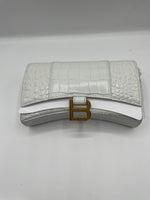 Balenciaga Hourglass Wallet Crocodile Leather