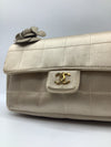 Chanel Satin Camellia Flap Bag
