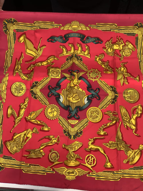 Hermès “Parure Du Vent” Silk Square Scarf