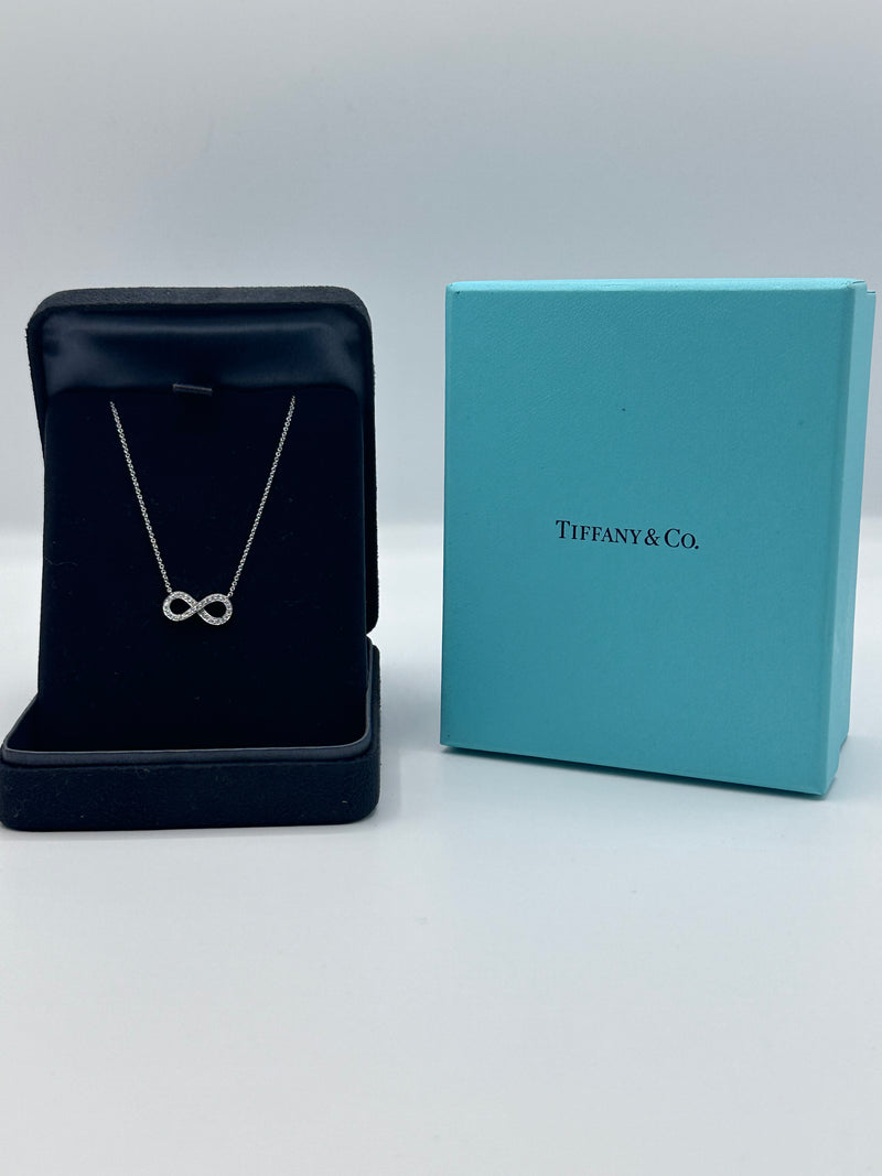Tiffany Co. Diamond Infinity Necklace Elite HNW High End Watches Jewellery Art Boutique