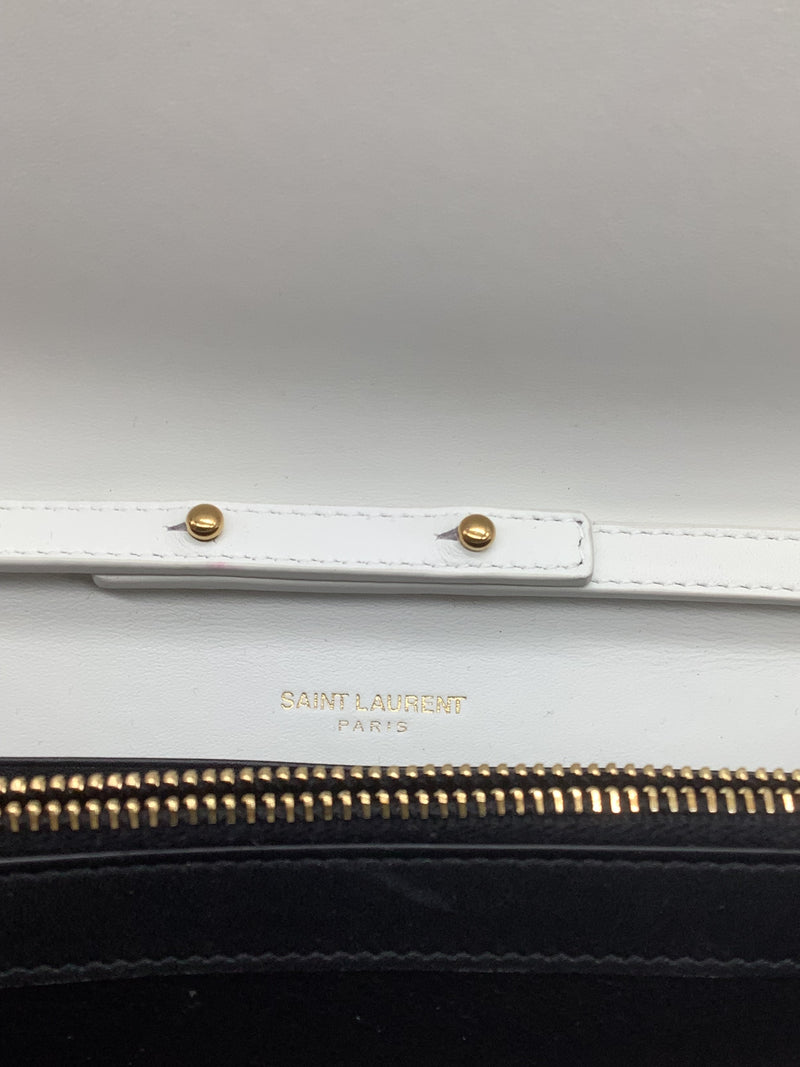 Yves Saint Laurent Zodiac Print White Clutch – Elite HNW - High