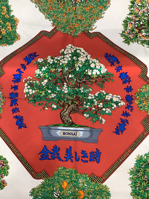Hermès “Les Beaux Jours de Bonsai” Silk Square Scarf