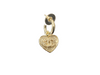 Chanel Re-Worked Heart Drop Earrings Gold Plated