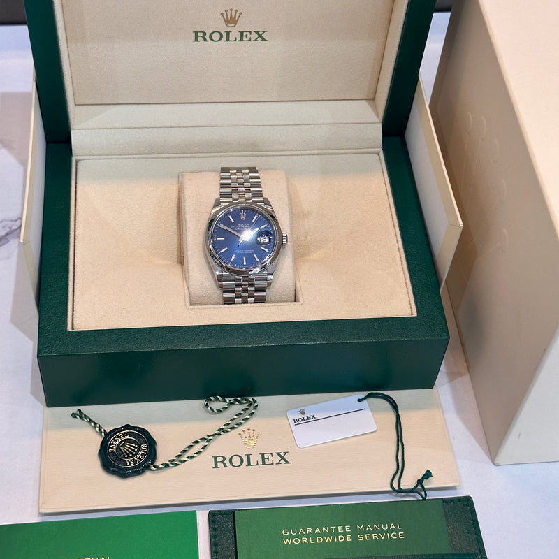 Rolex Datejust 36 Blue Dial - Brand New - Unworn