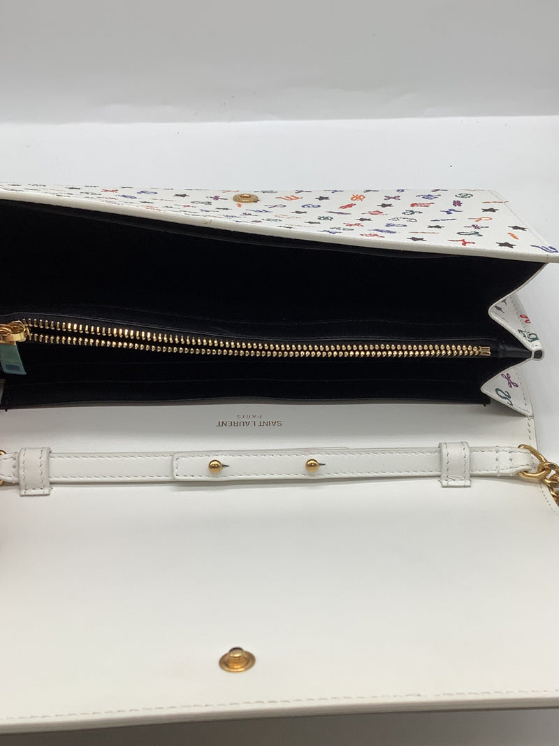 Yves Saint Laurent Zodiac Print White Clutch – Elite HNW - High