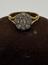 18ct Yellow Gold Diamond Cluster Ring
