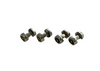 Four Black and White Button Silver Shirt Studs