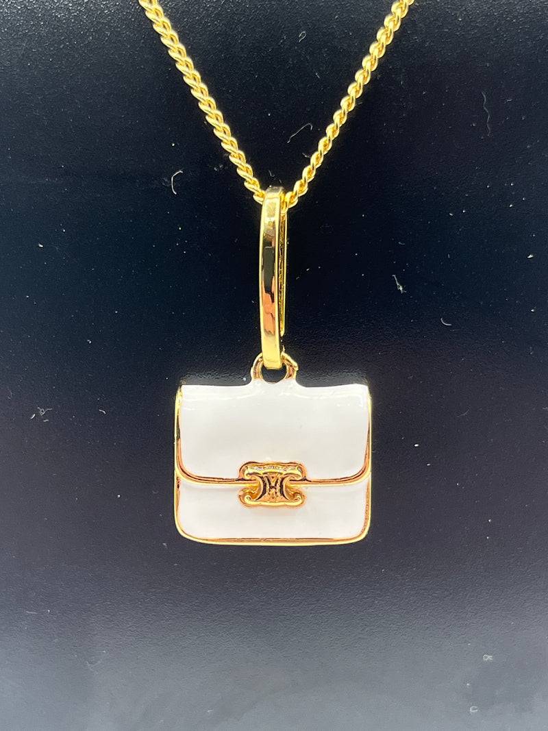 Celine Handbag Pendant Necklace