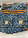Women's Louis Vuitton Blue Denim Baggy GM Hobo Bag