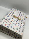 Yves Saint Laurent Zodiac Print White Clutch