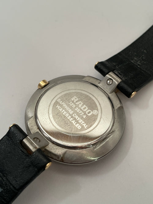 Rado Quartz Black Round Ceramic Watch – Model 129.35774