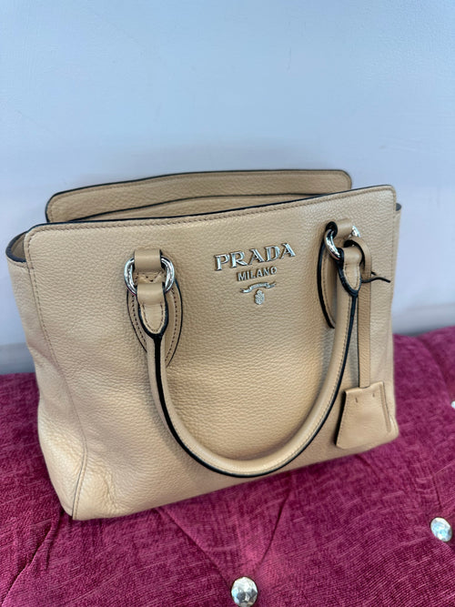 Prada Ladies Vitello Phenix Handbag
