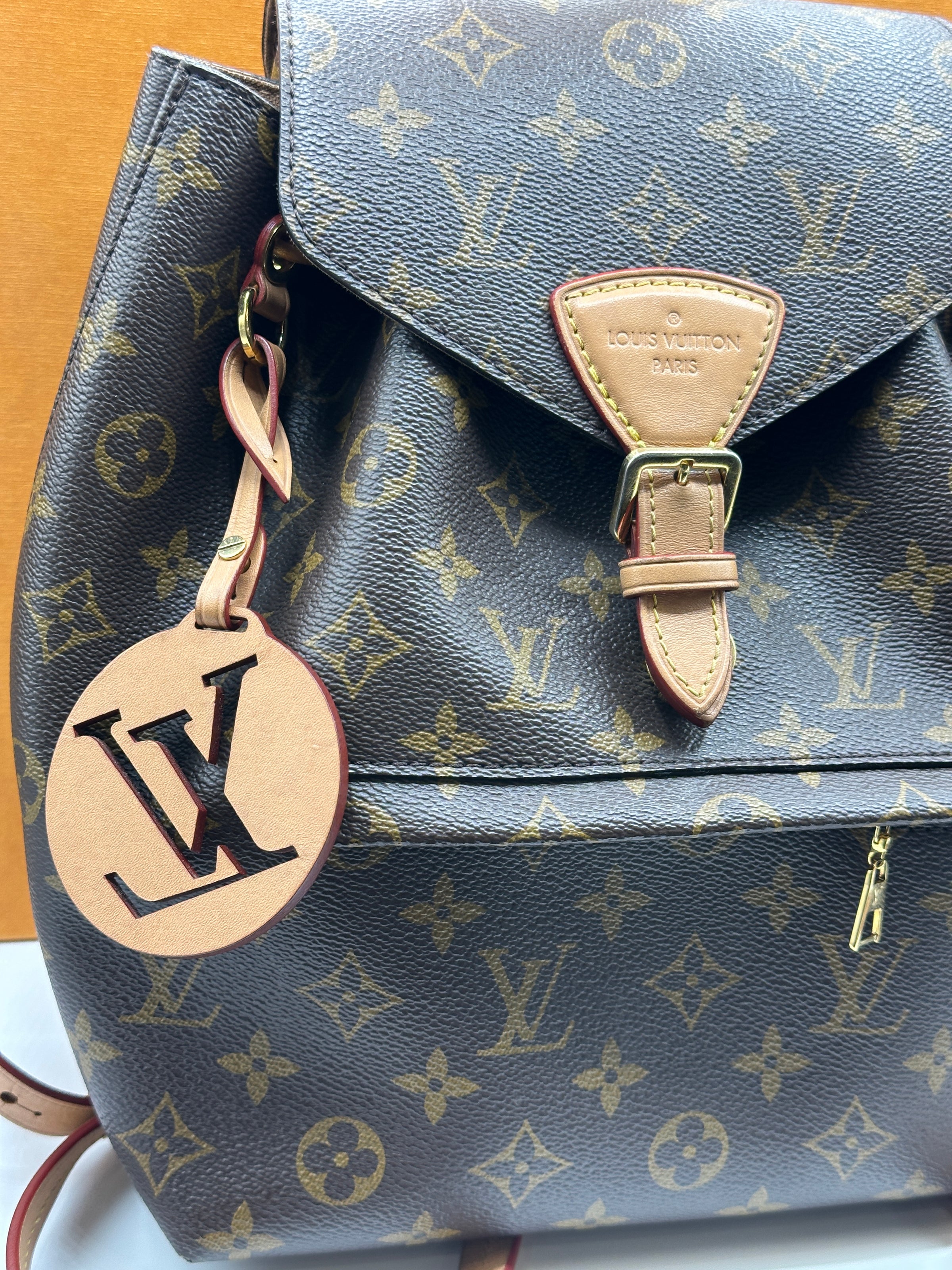 Louis Vuitton Montsouris PM Backpack Brown Canvas Monogram – Elite HNW