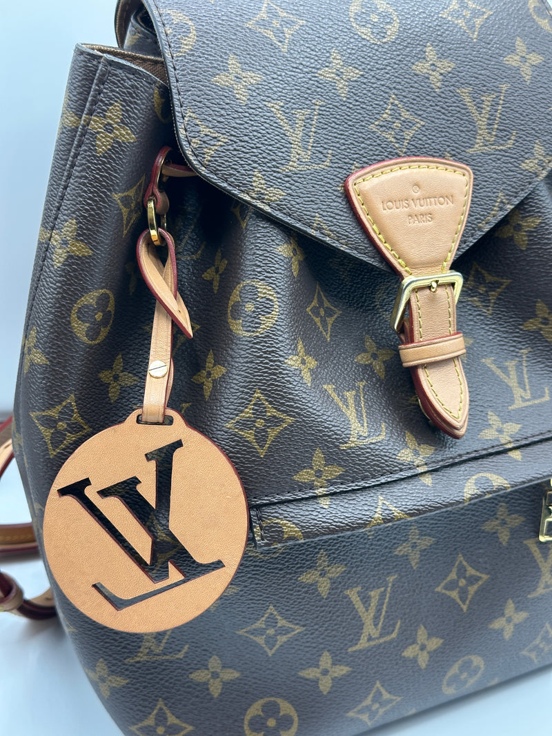 louis vuitton backpack montsouris monogram nm brown Louis Vuitton Montsouris Nm Monogram Canvas Pm Backpack