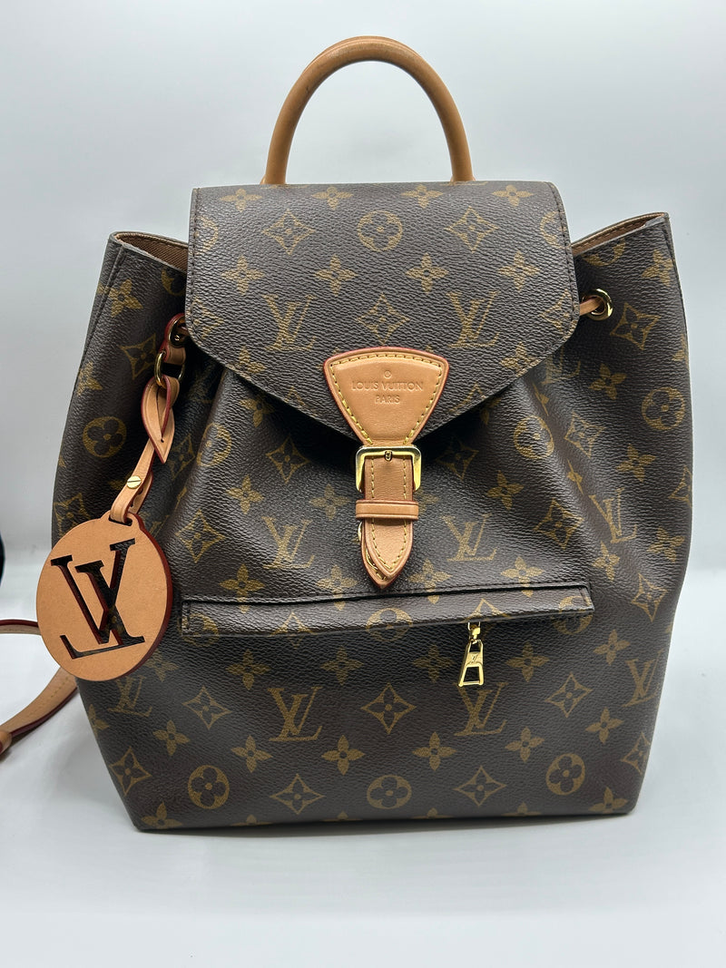 brown checkered louis vuitton backpack Louis Vuitton Montsouris Nm Monogram Canvas Pm Backpack