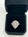 Diamond Cluster Ring Pear Shape