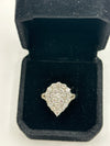 Diamond Cluster Ring Pear Shape