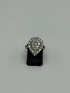 Diamond Cluster Ring Pear Shape