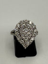 Diamond Cluster Ring Pear Shape