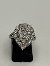 Diamond Cluster Ring Pear Shape