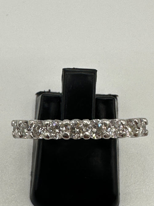 Half Eternity Platinum Diamond Ring