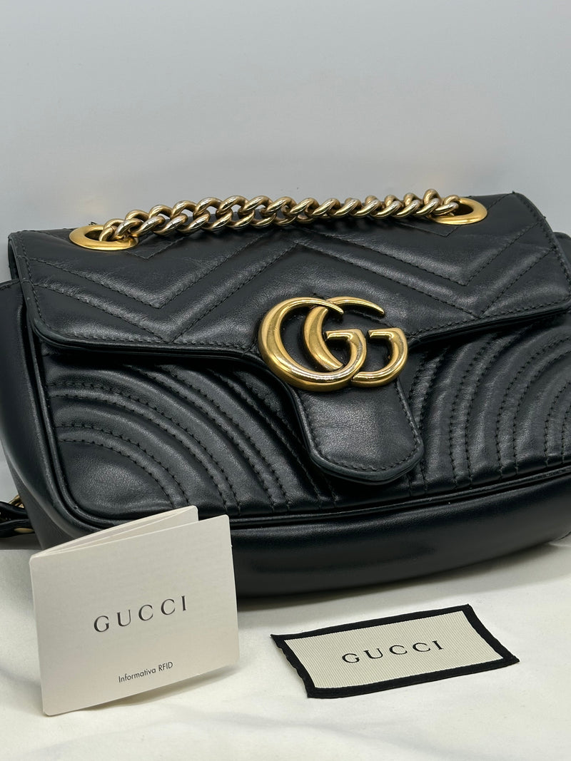 Gucci Marmont Black Crossbody Bag