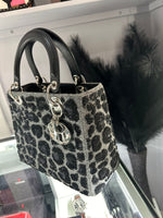 Dior Leopard Print Sequin Handbag