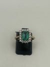 Emerald And Diamond Ring