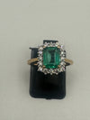 Emerald And Diamond Ring