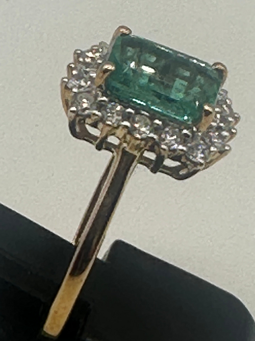 Emerald And Diamond Ring