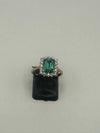 Emerald And Diamond Ring