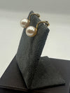 9ct Yellow Gold Cultured Pearl Clip On Earrings
